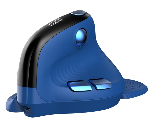 Delux Mysz Pionowa M618XSD BT+2.4G RGB (niebieska) M618XSD (Blue) - 744189 - zdjęcie 10